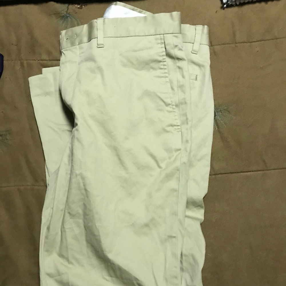 Mens Claiborne Khaki Slacks 30x30 Almost New